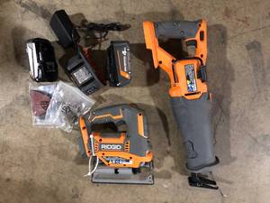 lot 20 image: Lot of Assorted Ridgid Power Tools Various Models and Conditions Customer Returns See Pictures