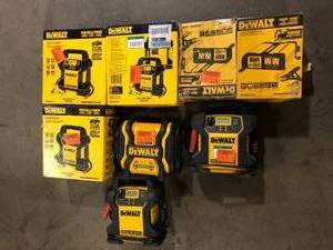 lot 21 image: Lot of Assorted Dewalt Portable Power Stations Various Sizes and Conditions Customer Returns See Pictures