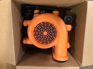 lot 2 image: RIDGID 1625 CFM 3-Speed Portable Blower Fan Air Mover with Collapsible Handle and Rear Wheels for Water Damage Restoration Customer Returns See Pictures