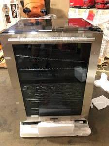lot 8 image: Magic Chef 44 Bottle Dual Zone Wine Cooler in Stainless Steel   Customer Returns See Pictures