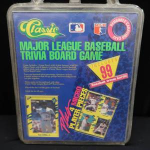 lot 65 image: VINTAGE OFFICIAL CLASSIC MAJOR LEAGUE TRIVIA BOARD GAME
