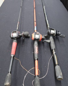 lot 74 image: TRIO OF RODS AND REELS