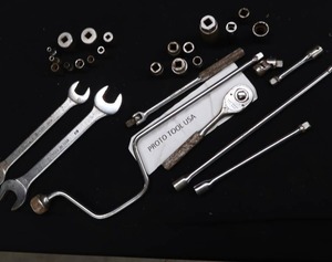 lot 94 image: PROTO TOOL USA SOCKET SET AND THORSEN WRENCH PAIR