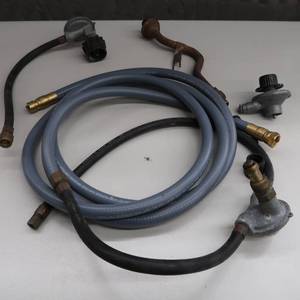 lot 123 image: NATAURAL GAS AND PROPANE HOSES AND ADAPTORS