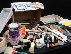 lot 160 image: MASSIVE LOT OF PAINT STUFF