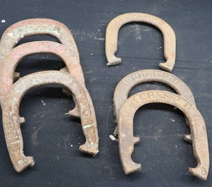 lot 163 image: STEEL HORSESHOES