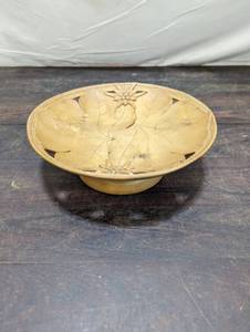 Reuge Musical Hand-Carved Wood Serving Tray