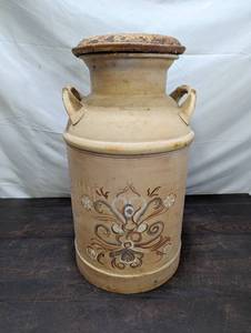 Old Painted Milk Can