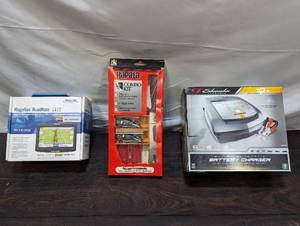 Car Charger, Fishing Tackle Set, And GPS