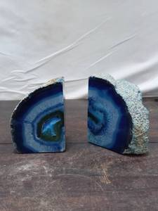 Pair Of Geode Bookends