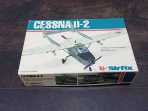 Vintage US Airfix Cessna 0-2 Model Plane Kit