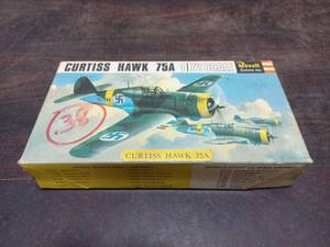 Vintage Revell Curtiss Hawk 75A Model Plane Kit