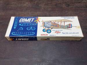 Vintage Comet Spad Model Plane Kit