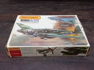 Vintage Matchbox PK-403 Heinkel He 111 H Model Plane Kit