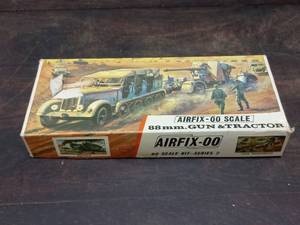 Vintage Airfix-00 88mm. Model Gun And Tractor Kit