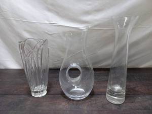 Three Glass Vases