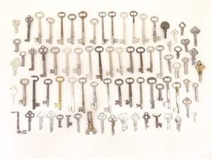 Large Lot of Antique Skeleton Keys