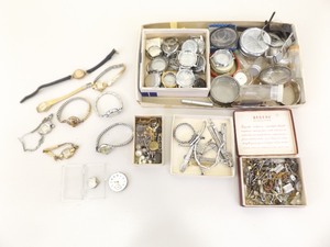 Large Lot of Horologist Watchmakers Pieces and Parts
