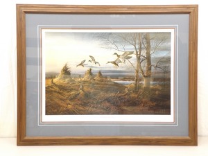 36 Wood Framed Terry Redlin October Evening Duck Print