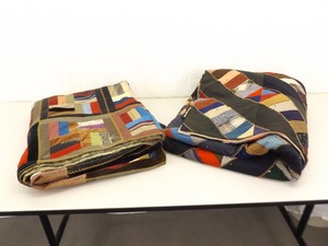 2 Vintage Hand Made 83 and 74 Patchwork Quilts