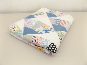 Vintage Hand Made 73.5 Patchwork Quilt
