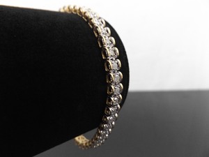NEW 10k Yellow Gold 2ct Total Weight Diamond Tennis Bracelet