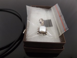 NEW in Original Box SILPADA .925 Sterling Silver Button Pearl Pendant Necklace