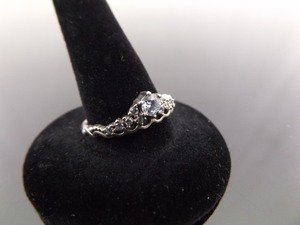 In ORIGINAL BOX .925 Sterling Silver PANDORA Fairytale Tiara Ring Size 7.75