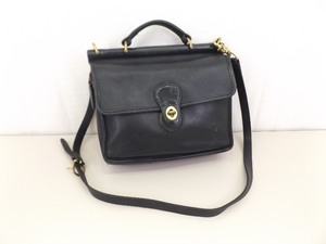 Authentic Vintage COACH Black Leather Willis Bag