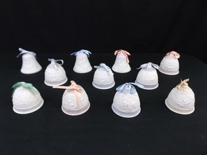 11 Vintage 1989 - 1999 Lladro Seasonal Christmas Bells