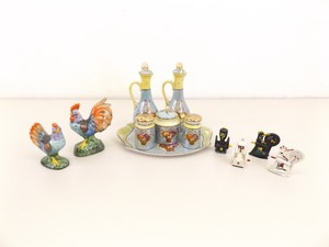 Lot of Vintage Iron etc. Salt and Pepper etc Shakers