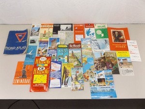 Large Lot of Vintage Maps and Travel Brochures