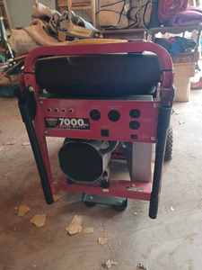 Generac 7000EXL with 14 hp. OHV, Bought New, Never Used, has been sitting since purchase, Tires are Flat