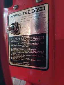 Homelite Textron Chainsaw in Genuine Homelite Case