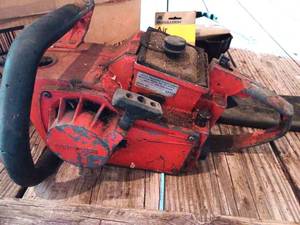 Box of Chainsaw Parts