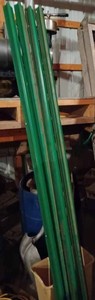 4-New V Shaped Metal Corners for a Shed,  7-feet long
