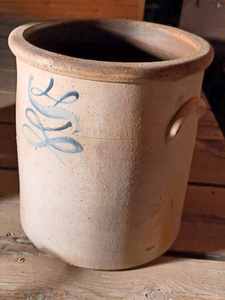 4-gallon Stone Jar with Ornated Detail