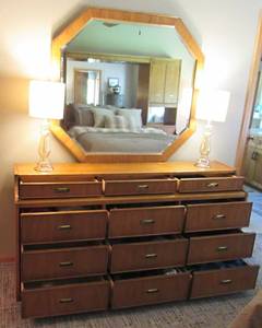 Dresser and mirror