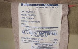 Chair and Ottoman (Leather) Robinson and Robinson
