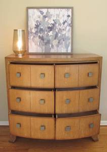 Big half-barrel chest in distressed wood