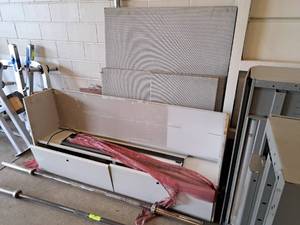 lot 1081 image: Lot of  Spare Cubicle Wall Sections and Parts