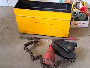 lot 1096 image: Wheeler Hydraulic Pipe Cutter with Accessories and Case