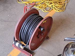 lot 1114 image: Power Cord Reel with Heavy Duty Power Cord