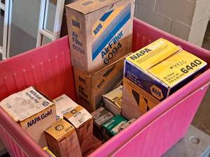 lot 1120 image: Lot of (1 Tote) NAPA Misc. AirFuelOil Filters