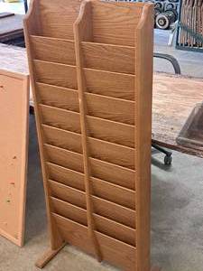 lot 1132 image: Wooden Magazine Rack