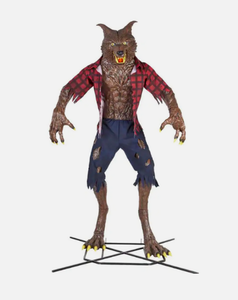 lot 3 image: Home Accents Holiday Halloween Animatronic 9.5 ft Animated Immortal Werewolf