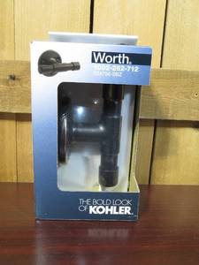 lot 67 image: THREE - KOHLER Worth Robe Hook in Oil-Rubbed Bronze