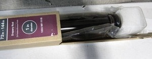 lot 80 image: 72 in. - 144 in. Mix and Match Telescoping 1 in. Single Curtain Rod in Oil-Rubbed Bronze