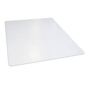 lot 85 image: Moderate Use Studded Chair Mat For Low Pile Carpet, 46 x 60, Rectangular, Clear