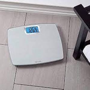 lot 62 image: Taylor Glass Weight Tracking Scale with High Capacity-Grey